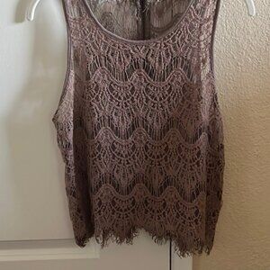 Purple Lace Tank